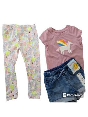 New Girls 18M Three-Piece Set Cat & Jack, Carters